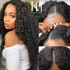 Loose Curly Human Hair - V Part Wig