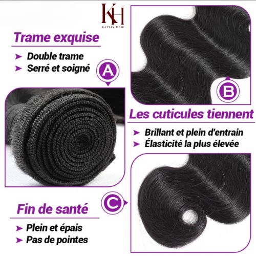 Body Wave Bundles - Human Hair Weaves, Hair Extensions