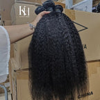 Kinky Straight Bundles - Human Hair, Hair Extensions