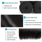 Straight Hair Bundles - Human Hair Weave, Hair Extensions